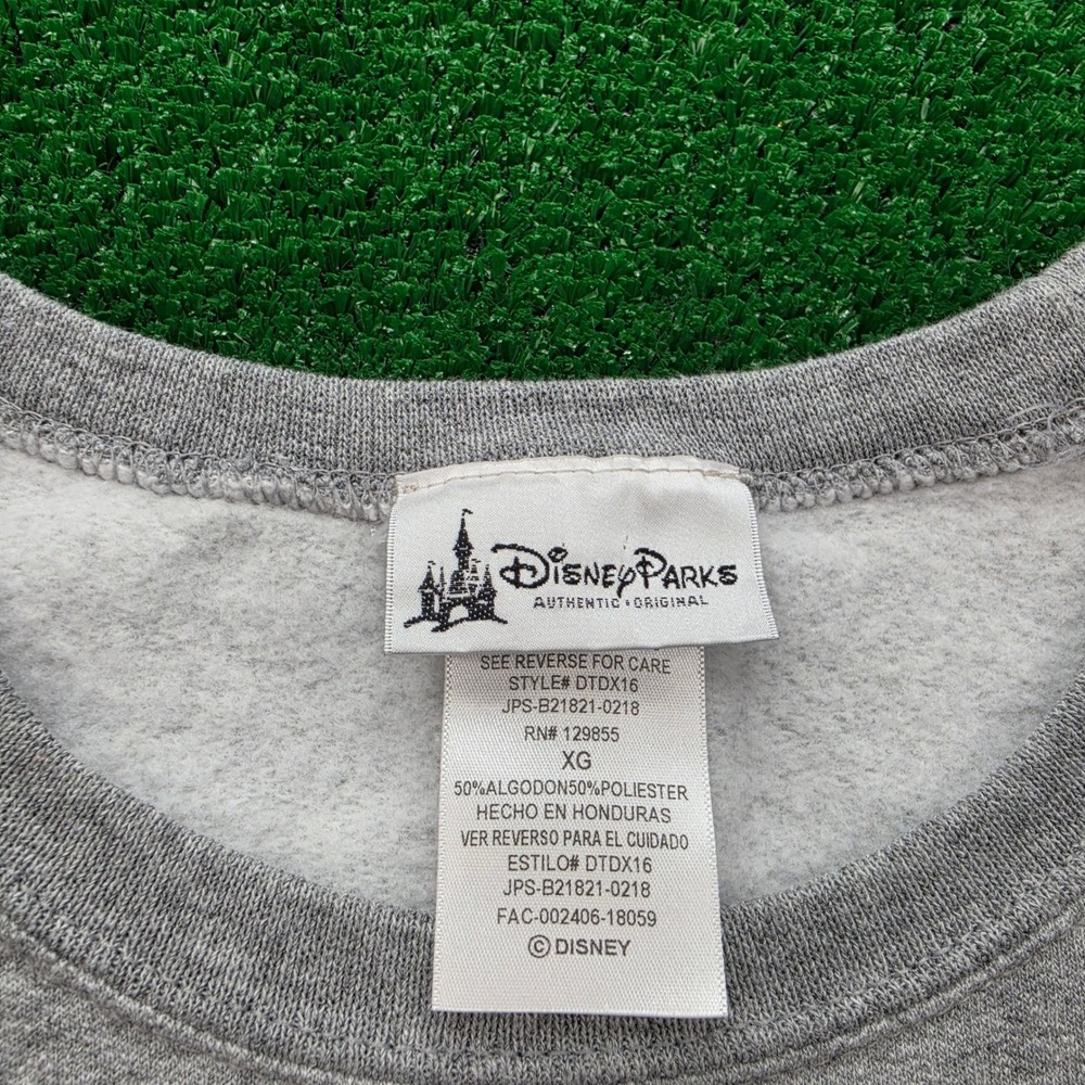 Walt Disney World Mickey Mouse Collage Crewneck Sweatshirt Unisex XL Gray - Picture 5 of 7